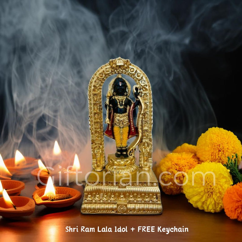 Shri Ram Lala Idol + FREE Keychain