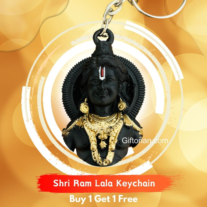 Shri Ram Lala Keychain | (Buy 1 Get 1 FREE)