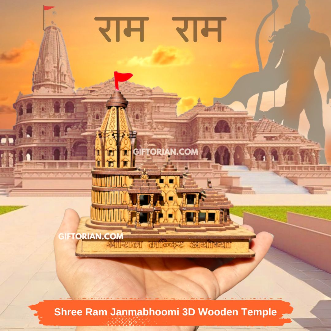 Shree Ram Janmabhoomi 3D Wooden Temple